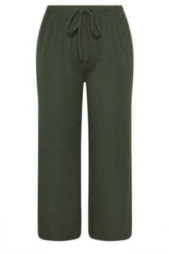 YOURS - Pantalon Large Côtelé Vert Forêt -Evans Boutique 5b682e48 435c 4e 310247 X