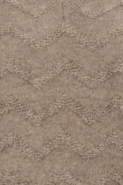 EVANS Curve Natural Brown Zig Zag V-Neck Knitted Jumper 10 EVANS Curve Natural Brown Zig Zag V-Neck Knitted Jumper -Evans Boutique 5c95bbb0 c0c8 48 616234 D