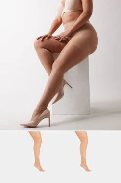 Lot De 2 Collants Couleur Chair Luxury 15 Denier