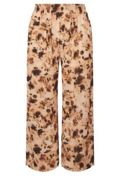LIMITED COLLECTION - Pantalon Wide Leg Marron Tâcheté Abstrait 11 LIMITED COLLECTION - Pantalon Wide Leg Marron Tâcheté Abstrait -Evans Boutique 5de0c855 2490 4e 216590 X