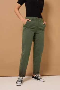 LTS Tall Khaki Green Cotton Straight Leg Chino Jeans 10 LTS Tall Khaki Green Cotton Straight Leg Chino Jeans -Evans Boutique 5e79272f 623b 41 355374 B