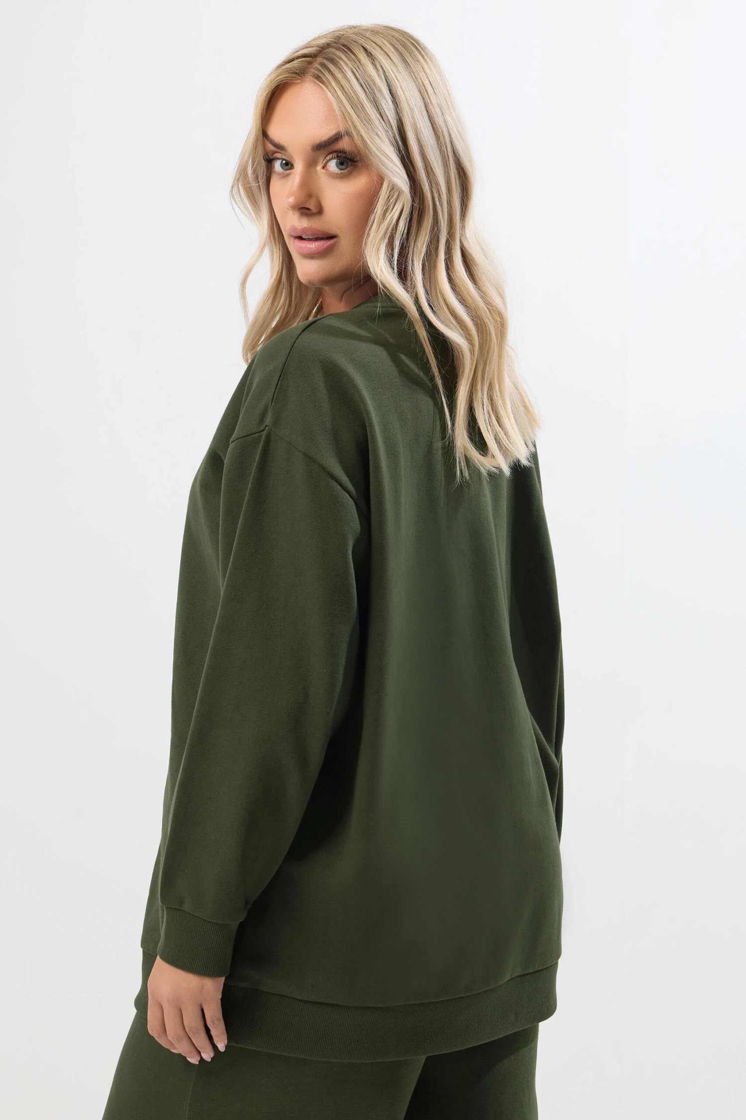 YOURS - Sweat-shirt Vert Kaki 5 YOURS - Sweat-shirt Vert Kaki – Image 3