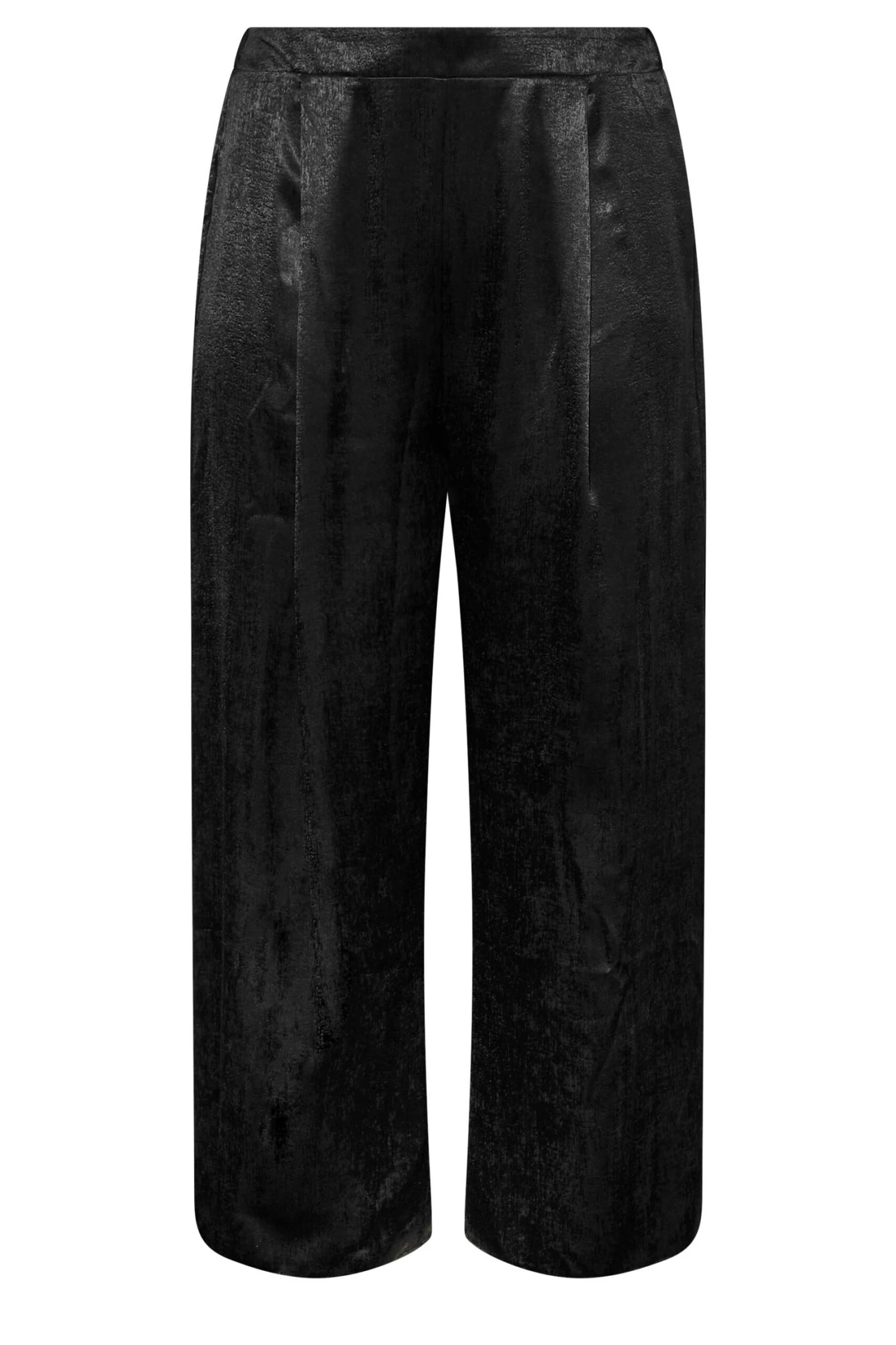 Pantalon Noir Satiné Wide Leg 6 Pantalon Noir Satiné Wide Leg – Image 4