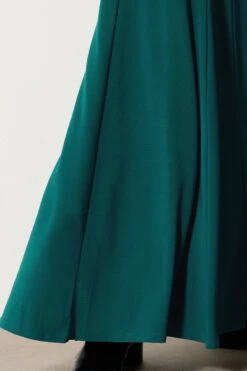 LTS Tall Teal Green Godet Maxi Skirt -Evans Boutique 60c5d4cf d543 4e 356688 D