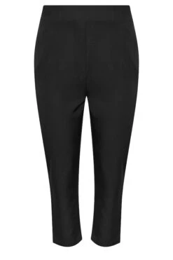 YOURS - Pantalon Noir Taille Haute En Jersey 11 YOURS - Pantalon Noir Taille Haute En Jersey -Evans Boutique 6117aa4e 0cdb 45 140071 X