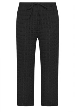 YOURS - Pantalon Large Texturé Noir 11 YOURS - Pantalon Large Texturé Noir -Evans Boutique 6129d1c4 5434 41 310204 X
