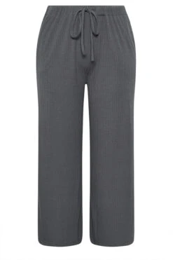 YOURS - Pantalon Large Côtelé Gris Anthracite 11 YOURS - Pantalon Large Côtelé Gris Anthracite -Evans Boutique 61ef56e0 7b57 48 310221 X