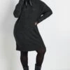 YOURS - Robe-Pull Noire Toucher Doux En Jersey Manches Longues -Evans Boutique 636124a2 7563 40 303589 A