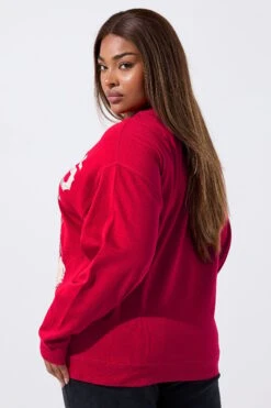 LIMITED COLLECTION Sweat-shirt Rouge Curve « Texas Rodeo » à Motif Botte -Evans Boutique 63ed0700 b9fc 49 216870 D