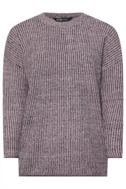 YOURS - Pull Rose En Maille Design Nervuré 11 YOURS - Pull Rose En Maille Design Nervuré -Evans Boutique 64ca8019 86a2 44 280441 X