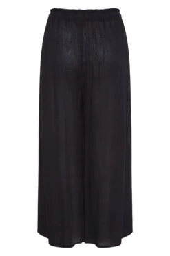 Pantalon De Plage Noir Wide Leg -Evans Boutique 661f5d2c 0ed8 4a 150237 BK