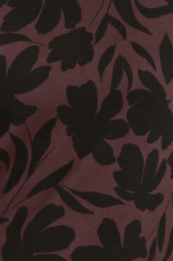 M&Co Brown Floral Print Crew Neck Jumper 10 M&Co Brown Floral Print Crew Neck Jumper -Evans Boutique 667ae468 bf98 4e 502481 D