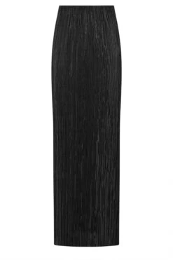 LTS Tall Black Plisse Maxi Skirt 11 LTS Tall Black Plisse Maxi Skirt -Evans Boutique 669c0ded 938f 4e 355541 X