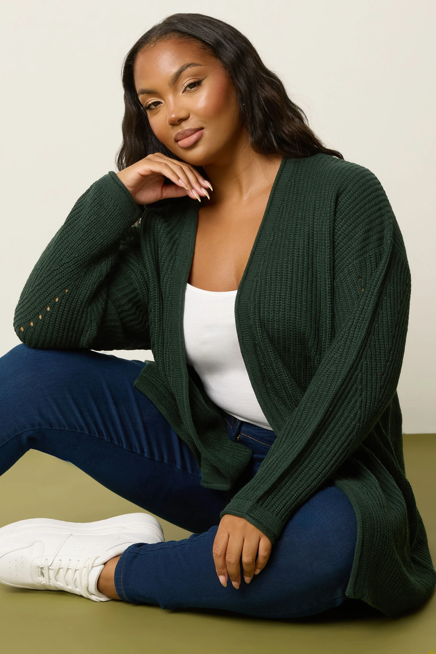 YOURS - Cardigan En Tricot Vert Forêt 7 YOURS - Cardigan En Tricot Vert Forêt – Image 5