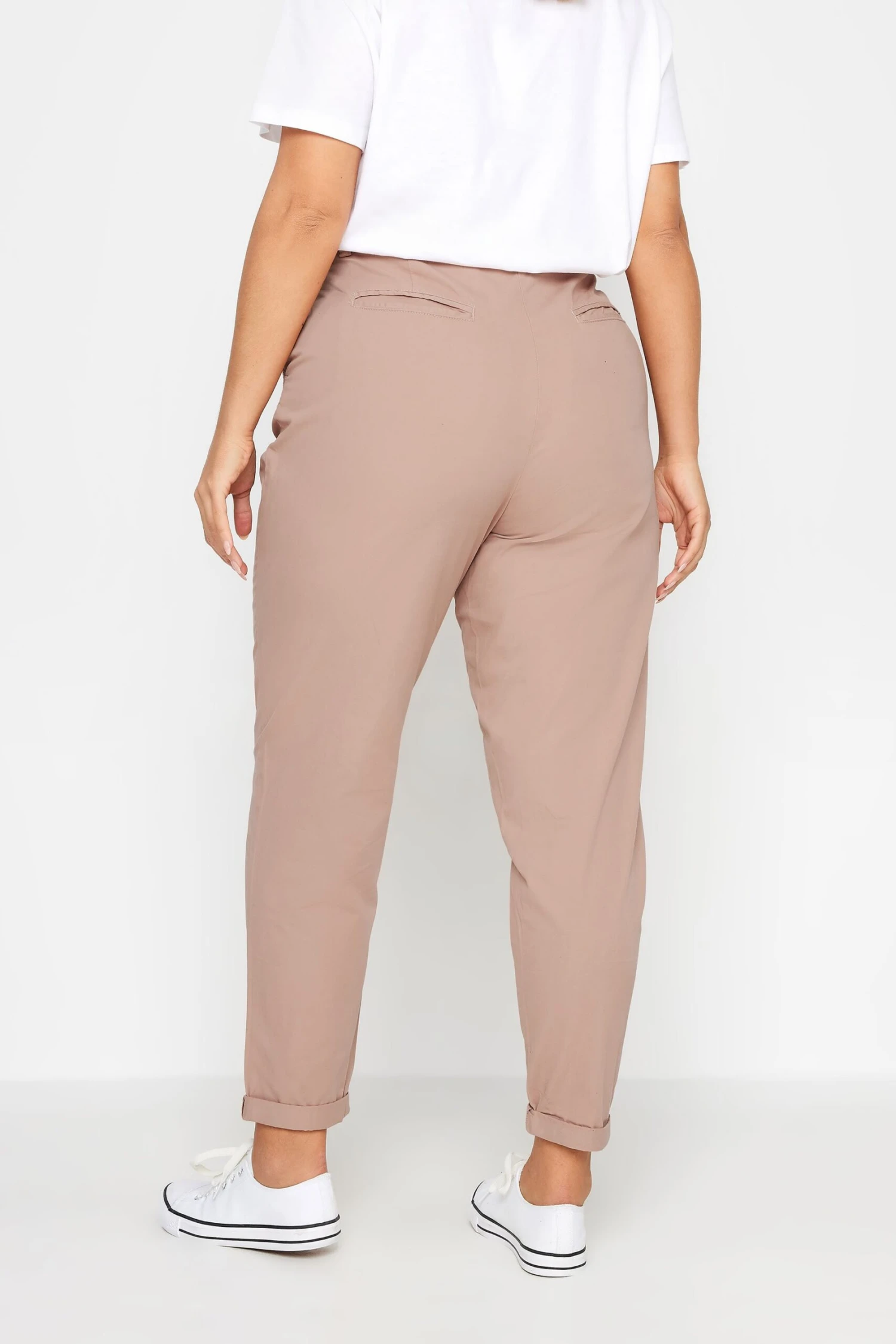 YOURS - Pantalon Chino Rose Poudré Coupe Droite 5 YOURS - Pantalon Chino Rose Poudré Coupe Droite – Image 3
