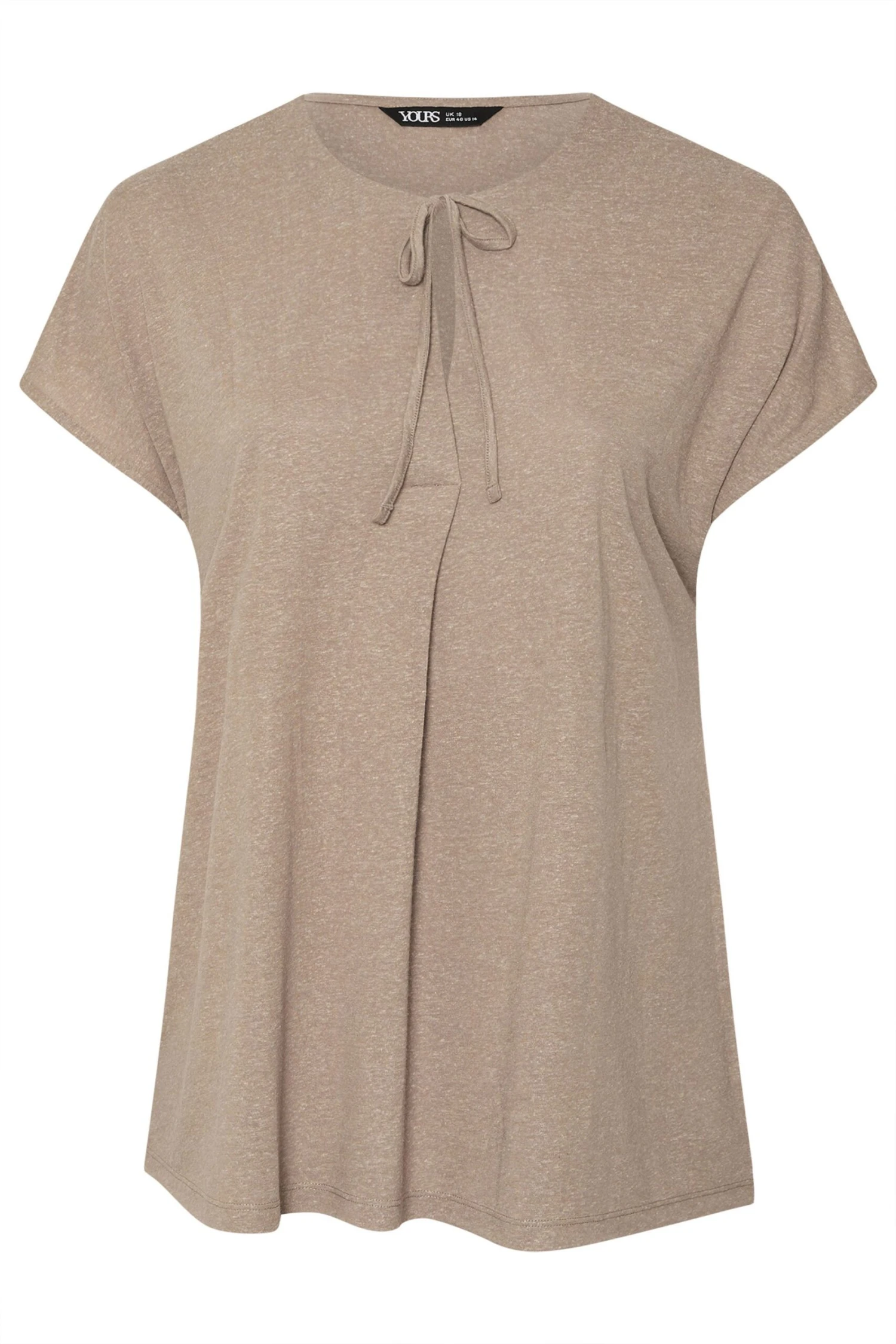 YOURS - Top Beige En Lin Noeud Avant 7 YOURS - Top Beige En Lin Noeud Avant – Image 5