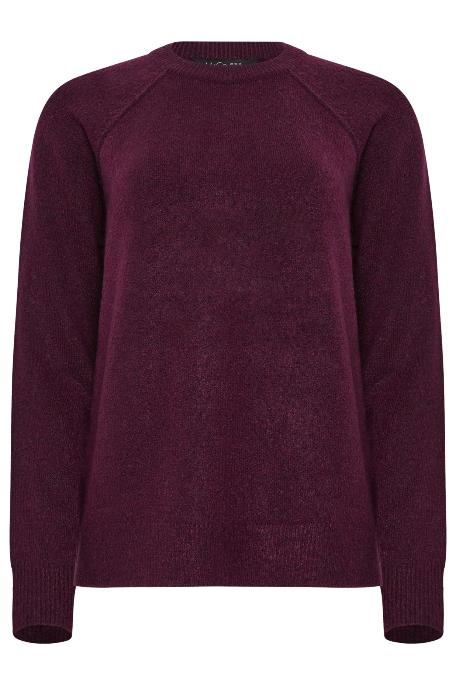 M&Co Berry Purple Raglan Jumper 8 M&Co Berry Purple Raglan Jumper – Image 6