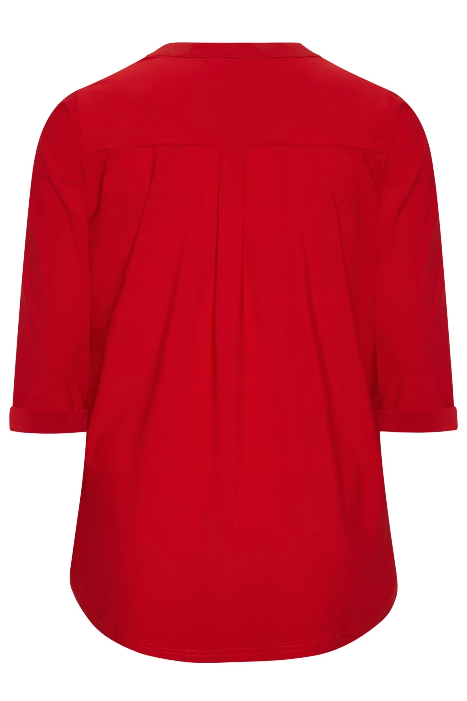 YOURS - Chemisier Rouge Plissé à Boutons 9 YOURS - Chemisier Rouge Plissé à Boutons – Image 7