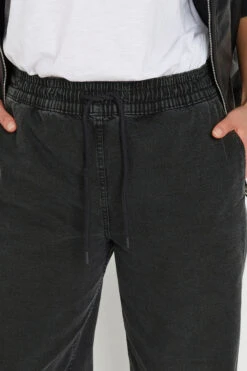 LTS Tall Black Washed Denim Pull-On Wide Leg Jeans -Evans Boutique 6d657230 220e 4a 355386355387 D