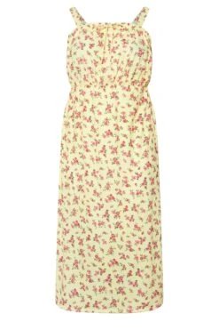 LIMITED COLLECTION Robe Mi-longue Jaune à Petites Fleurs Curve -Evans Boutique 6d712957 2900 40 216833 X