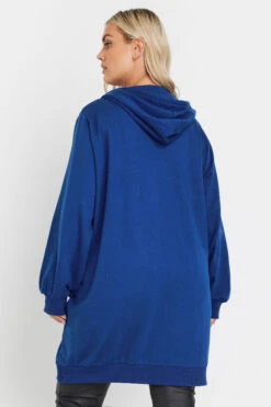 YOURS - Pull à Capuche Bleu Électrique 'Paris' -Evans Boutique 6f22d48a fda8 4a 303765 D