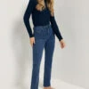 LTS Tall Dark Blue Stretch Straight Leg Jeans 1 LTS Tall Dark Blue Stretch Straight Leg Jeans -Evans Boutique 6f431e0c 5288 46 351719 H