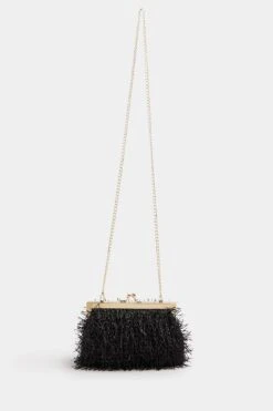 Black Eyelash Clutch Bag -Evans Boutique 70745ad7 567d 42 246542 P1