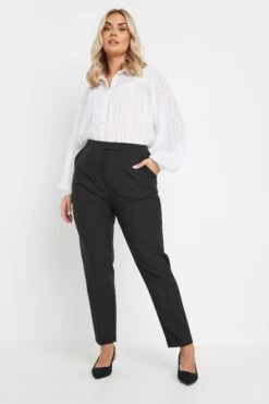Pantalon Fuselé Noir à Enfiler YOURS Curve -Evans Boutique 712945b3 2bfe 4b 143969 B
