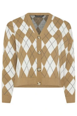 LIMITED COLLECTION - Cardigan Marron En Maille Design Carreaux 11 LIMITED COLLECTION - Cardigan Marron En Maille Design Carreaux -Evans Boutique 71982035 c476 43 216583 X