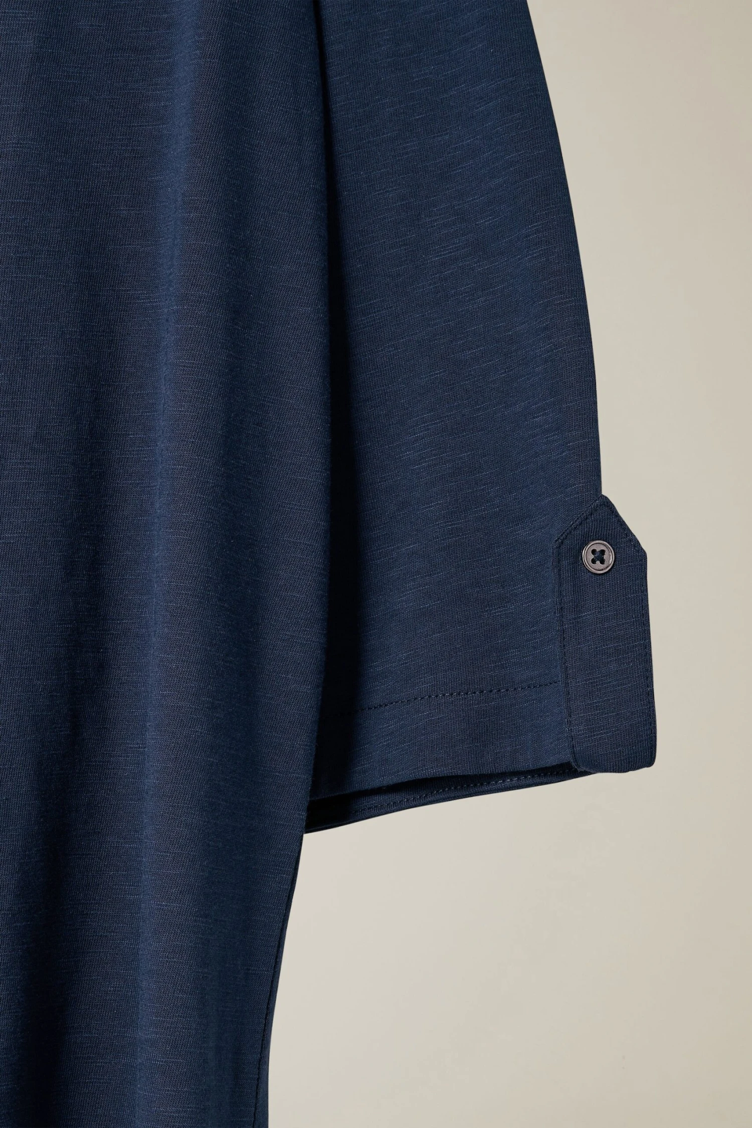 EVANS Curve Navy Blue Pintuck Henley Top 8 EVANS Curve Navy Blue Pintuck Henley Top – Image 6