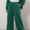 YOURS Curve Pantalon De Jogging Large Vert « LA » -Evans Boutique 724693c3 677c 4a 310195 A