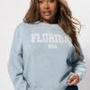 YOURS - Sweatshirt Bleu Ciel En Jersey 'Florida' 1 YOURS - Sweatshirt Bleu Ciel En Jersey 'Florida' -Evans Boutique 725ae7fb f161 45 126685 A