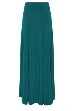 LTS Tall Teal Green Godet Maxi Skirt -Evans Boutique 73ba0028 7f65 46 356688 X