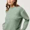 M&Co Sage Green Piped Knitted Jumper 1 M&Co Sage Green Piped Knitted Jumper -Evans Boutique 743ffb59 b100 45 502447 A