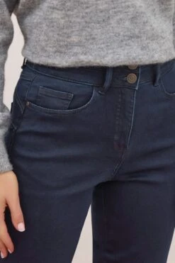 LTS PREMIUM Tall Indigo Blue Lift & Shape Slim Leg Jeans -Evans Boutique 74d2c809 7a4a 4b 352211 D