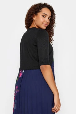 M&Co - Cardigan Noir En Maille Croppé -Evans Boutique 75a50041 6db1 4d 550698 C