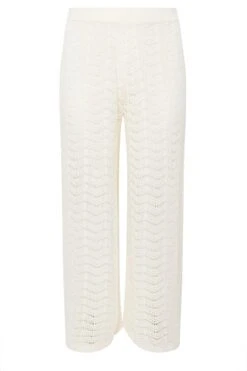 YOURS - Pantalon De Plage Crème En Maille 13 YOURS - Pantalon De Plage Crème En Maille -Evans Boutique 778b6537 1a99 4a 280579 X