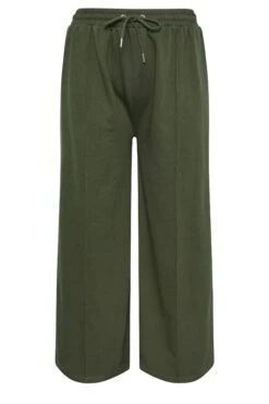 YOURS - Pantalon De Jogging à Jambes Larges Vert Kaki 11 YOURS - Pantalon De Jogging à Jambes Larges Vert Kaki -Evans Boutique 789e9c92 1969 4f 310208 X