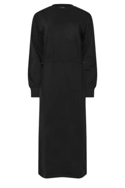 LTS Tall Black Sweatshirt Midi Dress -Evans Boutique 78bc086b 5d58 49 354959 X