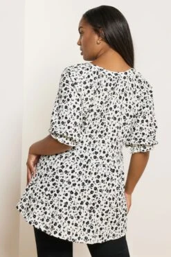 YOURS - Top Blanc Volanté Floral 9 YOURS - Top Blanc Volanté Floral -Evans Boutique 78d5e84a 230d 43 322572 C