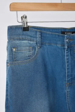 EVANS Curve Blue Midwash High Waisted Skinny Jeans 16 EVANS Curve Blue Midwash High Waisted Skinny Jeans -Evans Boutique 793aab57 5c51 4c 604469 P1