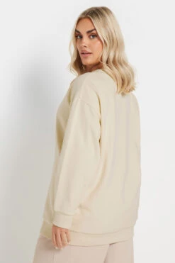 YOURS - Sweatshirt Crème Manches Longues Bordures Nervurées 9 YOURS - Sweatshirt Crème Manches Longues Bordures Nervurées -Evans Boutique 79891593 1b26 46 126662 C