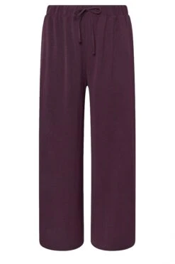 YOURS Curve Pantalon Large Violet -Evans Boutique 79c545ff 406c 45 303861 X