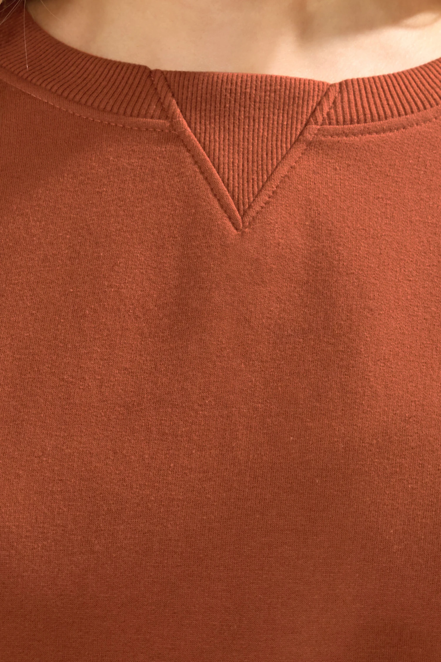 LTS Tall Rust Orange Crew Neck Sweatshirt 7 LTS Tall Rust Orange Crew Neck Sweatshirt – Image 5