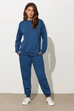 LTS Tall Dark Blue Crew Neck Sweatshirt -Evans Boutique 7a9696f6 1f8e 4d 356149 B