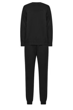LTS Tall Black Sweatshirt & Jogger Set 13 LTS Tall Black Sweatshirt & Jogger Set -Evans Boutique 7ac7face a6d1 4c 353494 X