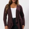 YOURS Curve Cardigan Côtelé Violet Foncé Effet Cascade 2 YOURS Curve Cardigan Côtelé Violet Foncé Effet Cascade -Evans Boutique 7acb32e9 bdcd 4a 322856 A