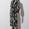 STAR Black Zebra Jumper Dress -Evans Boutique 7b801d37 901f 43 110607 B