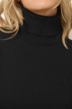 LTS Tall Black Knitted Roll Neck Jumper -Evans Boutique 7bcc474f 3a50 4e 356062 D