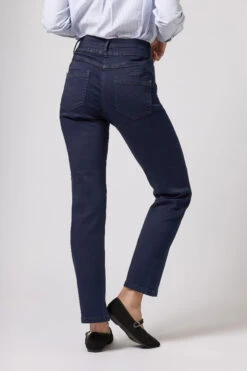 M&Co Indigo Blue Lift & Shape Straight Leg Jeans 9 M&Co Indigo Blue Lift & Shape Straight Leg Jeans -Evans Boutique 7be1a760 f70d 48 501354 D